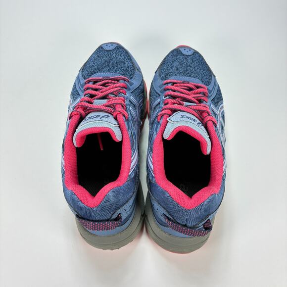 Asics Gel-Venture 6 Blue Pink Trail Athletic Running Shoes 1014A077 Youth Size 5 - Picture 6 of 10